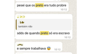 Aluno é vítima de racismo em grupo de mensagens de colégio cristão em Minas Gerais