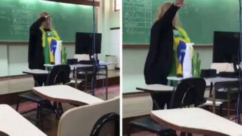Professora é demitida após fazer saudação nazista durante uma aula em uma escola particular do Paraná
