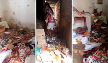 Responsável por invadir e destruir terreiro em Vitória da Conquista (BA) confessa o crime, mas segue em liberdade