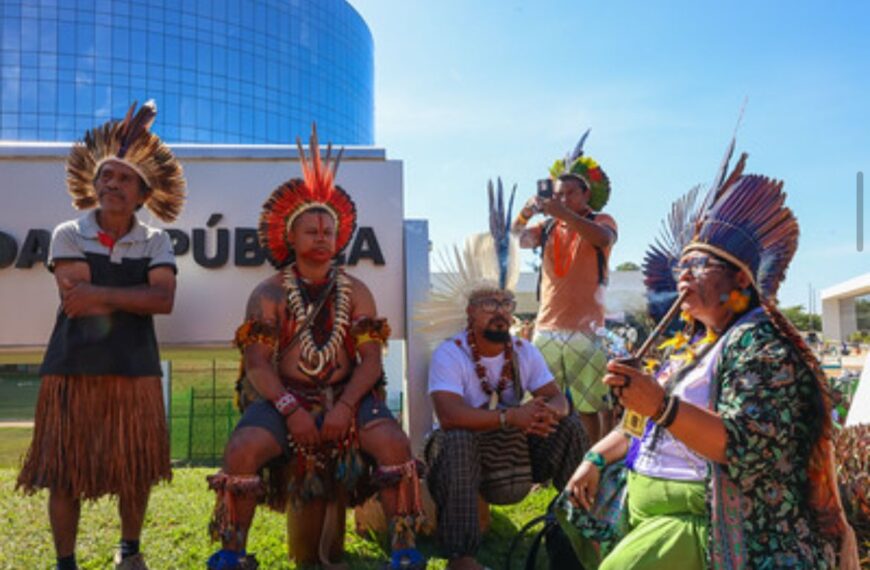 Lideranças indígenas da Bahia protestam em Brasília contra ataques e morosidade na demarcação de terras