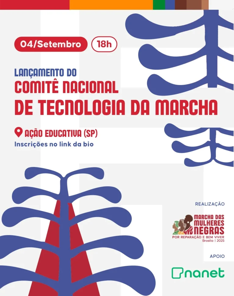 Marcha das Mulheres Negras por Reparação e Bem Viver lança Comitê de Tecnologia para debater futuro digital sob perspectiva antirracista