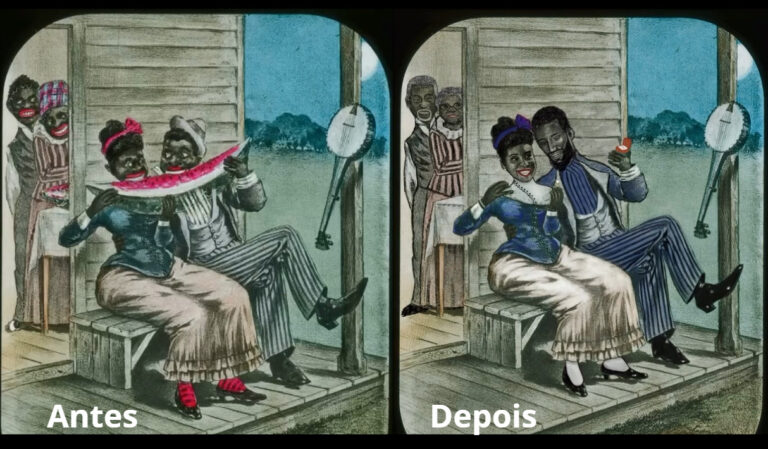 Artista viraliza ao reconstruir desenhos racistas e provocar debate sobre estereótipos históricos