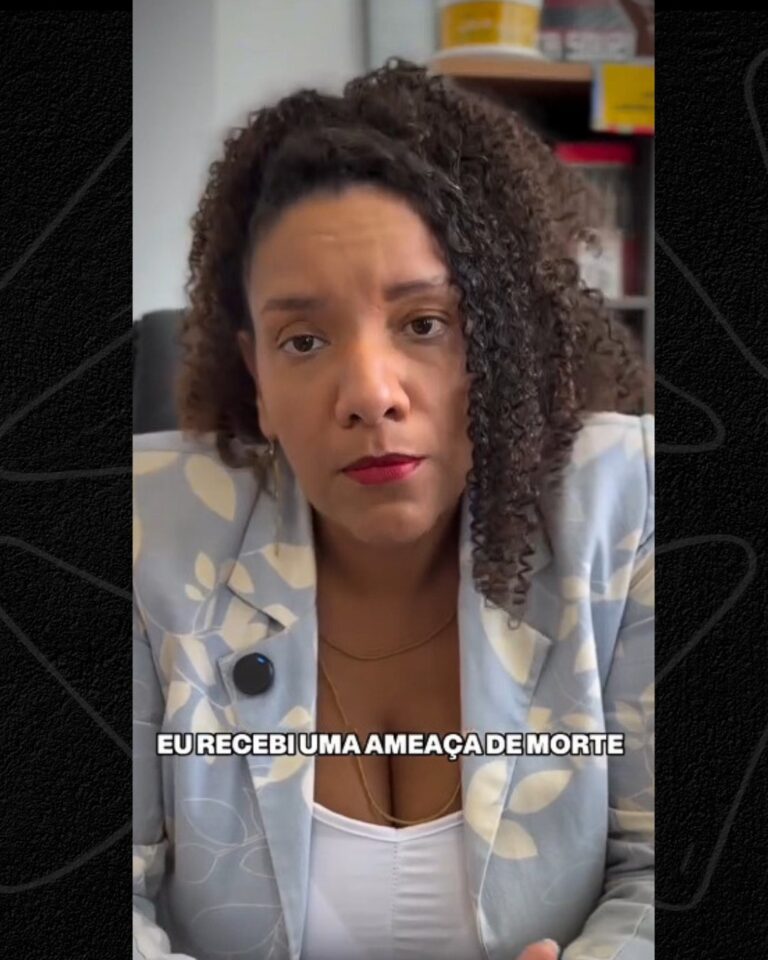 Deputada Renata Souza denuncia ameaças de morte e ataques racistas no Rio de Janeiro