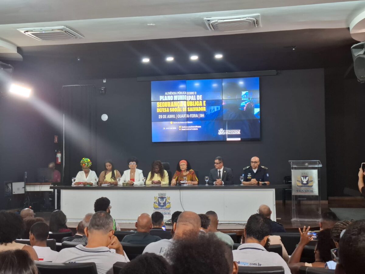 Em audiência pública, sociedade civil apresenta propostas para o Plano Municipal de Segurança Pública e Defesa Social de Salvador (BA)