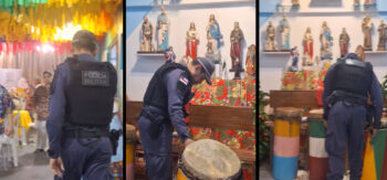 PM do Amazonas é denunciada por racismo religioso após interromper ritual de Tambor de Mina e apreender instrumentos sagrados
